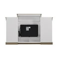 thumbnail image 6 of Lamont Electric Fireplace with Mantel and Side Bookcases, White, 6 of 9