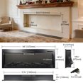 thumbnail image 4 of 54 inch in wall recessed electric fireplace with remote and multi color flame & emberbed, 4 of 20