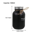 thumbnail image 2 of 2pcs Glass Mason Jars Tips Storage Jar Money Saving Pot Small Coin Tips Container, 2 of 5