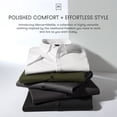 thumbnail image 5 of MERCER+METTLE Unisex Stretch Jersey Polo | Short Sleeve Work Polo for Men & Women, Moisture Wicking Jersey Shirt - White XL, 5 of 7