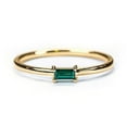 thumbnail image 4 of East-West Stackable Baguette Birthstone Ring - Aquamarine (March), 4 of 5