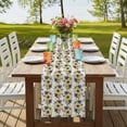 thumbnail image 4 of Table Runners 60 Inches Long Dress Scarves, Yellow Floral Farmhouse Kitchen/Dining Table Runner, Small Coffee Tablerunners, Abstract Watercolor Flower Leaf Plant 13x60 Inch, 4 of 9