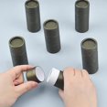 thumbnail image 3 of Ensemble de 12 Petits Tubes en Carton Kraft Or Foncé, 3 of 5