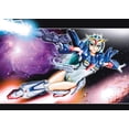 thumbnail image 2 of Zuleta, Miguel 14x11 White Modern Wood Framed Museum Art Print Titled - Mecha Girl, 2 of 4