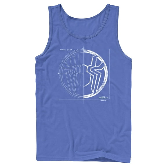 Men's Marvel Spider-Man: No Way Home Spider Icon Blueprint  Tank Top Royal Blue Large