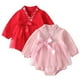 thumbnail image 2 of Gibobby Mamelucos para bebe niño polar de manga corta para niñas pequeñas, prendas de vestir de moda de malla para ropa de bebés(Rosa, 12-18 Meses), 2 of 4