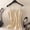 Beige, variant on Women's Double Strap Satin Camisole, V Neck Sleeveless Cami Top,Beige,Size M-XXXXL