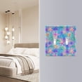 thumbnail image 4 of Yayeee Toggle Light Switch Wall Plate 2-Gang 4.56"x4.48" Decorative Outlet Cover, Neon Starfish Pattern, 4 of 7