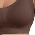 thumbnail image 5 of BVOFAR Jelly Bras for Curvy Women Seamless Wireless Full Coverage T Shirt Bra Plus Size Supportive Push Up Brasier Soft Sleep Everyday Bralette Khaki XL, 5 of 6