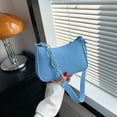 thumbnail image 2 of Bolso de mano pequeño cuadrado para mujer, de diseño sencillo, con contraste de color, informal, a la moda, para hombro y portátil, 2 of 6
