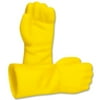 Yellow Pair of Open Fisted Molded Gloves for WWE Wrestling Action Figures
