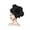 Black, variant on Rungungde Large Flower Fascinators Hats for Women, Fancy Flower Hats Headwears with Hair Clip for Tea Party Church Cocktail