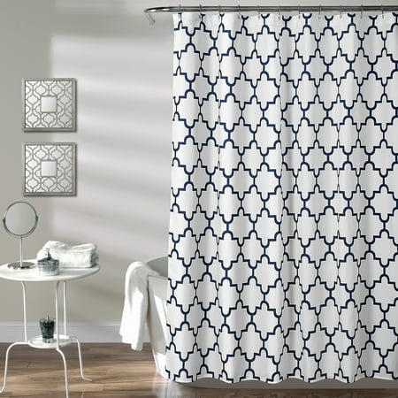 - Bellagio Shower Curtain Navy 72X72