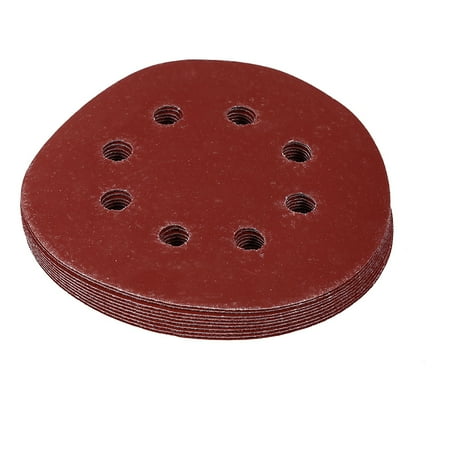 

2024 125mm Round Red Polishing Sanding Discs 8 Hole Grit Sand Papers(800#)