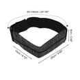 thumbnail image 2 of Unique Bargains 1 Pc Portable Double Pocket Running Waist Pack for Hiking Gym Polyester Gray, 2 of 4