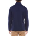 thumbnail image 2 of TailorByrd mens  Quilted Suede-Trim 1/4-Zip Pullover, XL, Navy, 2 of 3