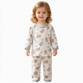 thumbnail image 3 of NOLDARES Boys Cotton Pajamas Long Sleeve Toddler Boys Pjs Kids Fall Winter Sleepwear Sets 6-12 Months 12-24 Months 2t 3t 4t 5t 6t 7t 8t 9t Children,Sky Blue,5-6 Y, 3 of 7