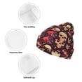 thumbnail image 3 of Kdxio cool rock Skull record Winter Beanie for Men Women Beanie Knit Hat Cuffed Cap Beanie Knit Chunky Snow Cap, 3 of 6