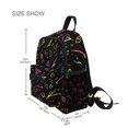 thumbnail image 3 of FORMRS School Backpack with Front Zippered Pocket 12" Student Travel Daypack, Black Neon Lightning, 3 of 6