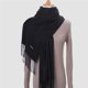 thumbnail image 5 of Bufanda de La Moda Del Invierno Del Mantón de Pashmina Del de La Cachemira Súper Suave Llano de Las Señoras Negro Macarena bufandas de cachemira para mujer, 5 of 7