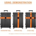 thumbnail image 3 of Luggage Straps Travel Straps 4 Pack (Orange), 3 of 4