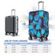 thumbnail image 4 of Balery Blue Butterflies Funda de equipaje, fundas para maletas, elástica, lavable, protector de maletas, compatible con maletas de 18 a 32 pulgadas-X-Large, 4 of 7