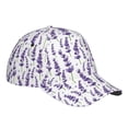 thumbnail image 3 of Fotbe Lavender Flowers Classic Baseball Cap, Adjustable Snapback Hats, Outdoor Baseball Hat for Men and Women Cotton Soft, 3 of 9