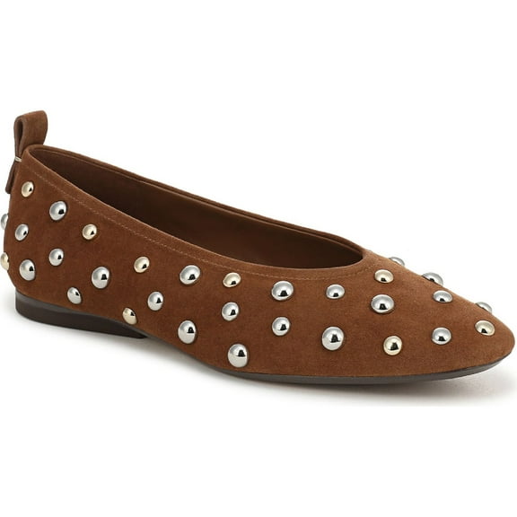 27 Edit Naturalizer Women's Carla Stud Ballet Flat Dark Chestnut Suede 5.5M