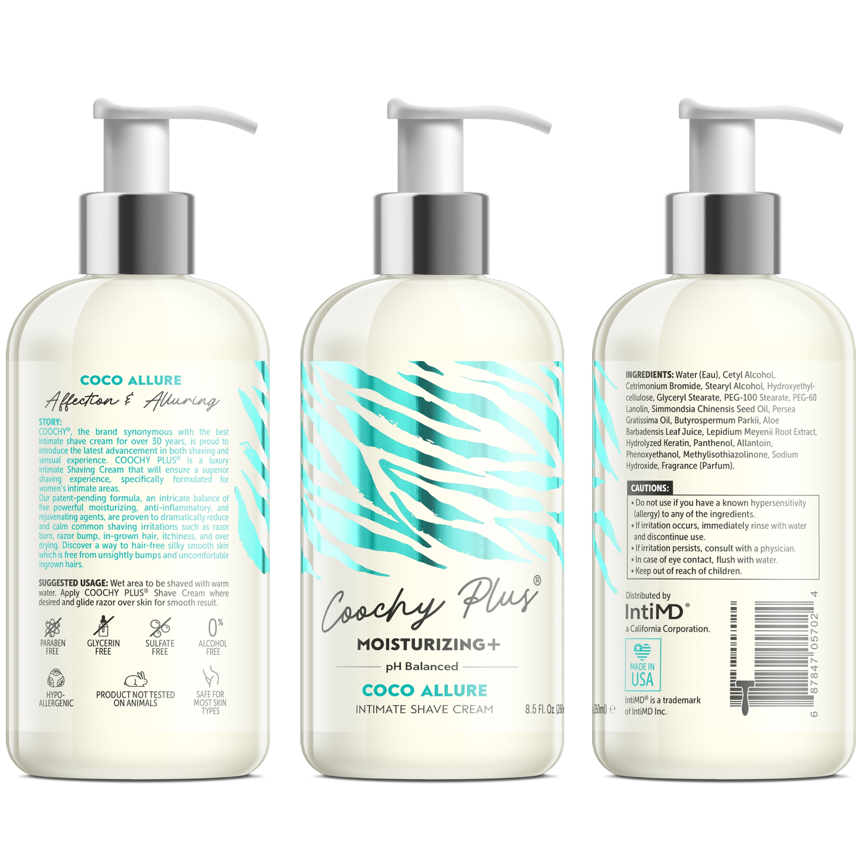 coochy water based shave cream skin protection oh so original safe for all body parts including