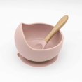 thumbnail image 1 of Baby Suction Bowl With Spoon, Silicone Bowl & Spoon Set, Kids, Toddlers - Baby Weaning Food Bowls - First Stage Self-Feeding Tableware Set, 1 of 5
