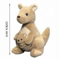 thumbnail image 2 of Kangaroo Stuffed Animal, Kangaroo Plush Stuffed Animal with Joey, Cute Kangaroo Plush Toy – Cuddly Safe, Gift for Boys Girls, Good for Birthdays Thanksgiving, Ideal Nursery/Home Décor, 2 of 8