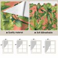 thumbnail image 3 of Palm Tree Tropical Kitchen Window Curtains, Swag Curtains Valance for Bedroom Living Room Bathroom, Pink Summer Green Botanical Rod Pocket Window Treatment Curtain Block Drapes 2 Panels 28"x36", 3 of 9