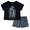 Wednesday Black, variant on Care Bears Girls Short Sleeve Top and Short Pajama Set, 2-Piece, Sizes 4-12