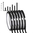 thumbnail image 2 of Cinta para pizarra blanca, 6 rollos, 3 mm de grosor, para pizarra blanca de borrado en seco, cuadrícula (negra), 2 of 5