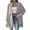 Gray, variant on Sevevn Women's Winter Loose Solid Sweater Long Sleeve Cardigan Top Coat Gift for Girls