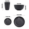 thumbnail image 3 of Flatware Kitchen Wheat Straw Dinnerware Set, Service for 8, Dinner Plates, Cereal Bowls, Cups, Unbreakable Plastic Outdoor Camping Dishes, 3 of 6