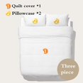 thumbnail image 4 of Unicorn 3 Piece Duvet Cover Set 600 Thread Count Egyptian Cotton, Stylish Breathable and Durable, Premium Bedding Collection ), 4 of 5