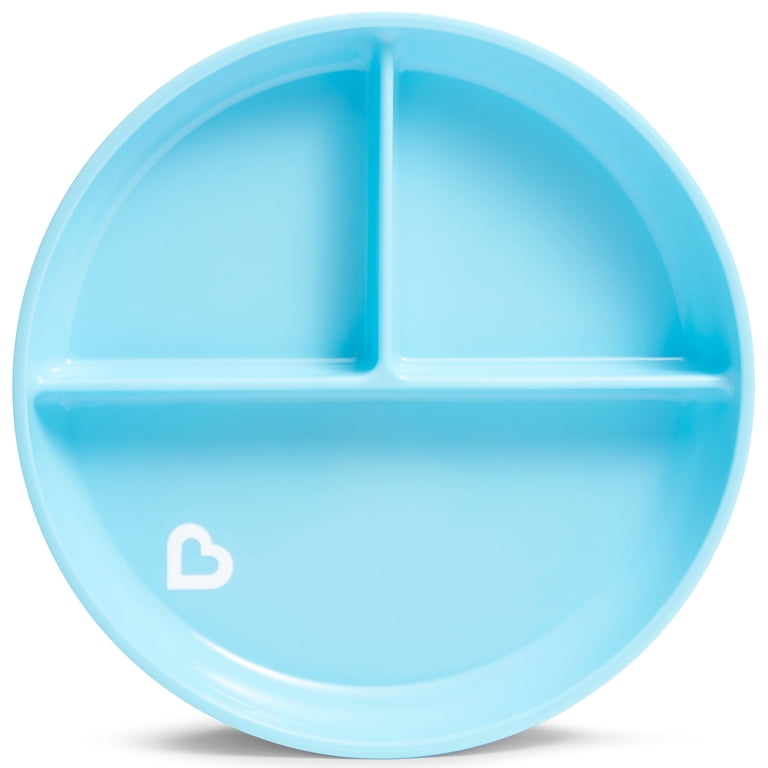 Munchkin Stay Put Divided Suction Plate, Blue photo 1