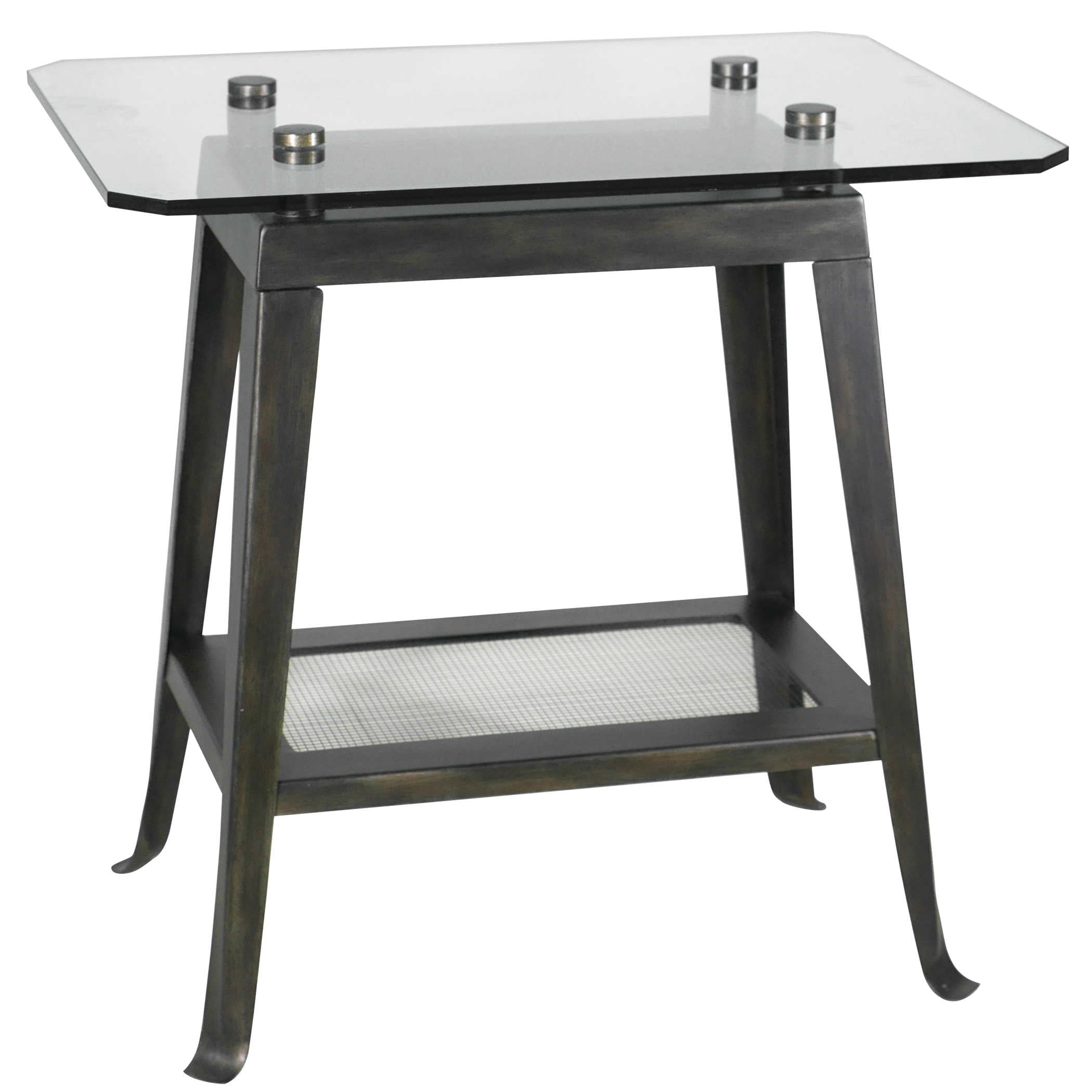 Uttermost Brett Matthew Williams Metal And Glass Side Table 25317 Walmart Com Walmart Com