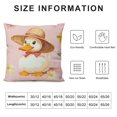 Cartoon Duck Kawaii Cute Duck Decorative Pillow Case Pillowcase for