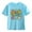 Light Blue, variant on YunPes Kids Boys Girls 100 Days of School Shirt Short Sleeve Round Neck Graphic Cartoon Print Tee Tops Happy 100th Day T-Shirt