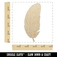 thumbnail image 2 of Stout Bird Feather Wood Shape Unfinished Piece Cutout Craft DIY Projects - 4.70 Inch Size - 1/4 Inch Thick, 2 of 7