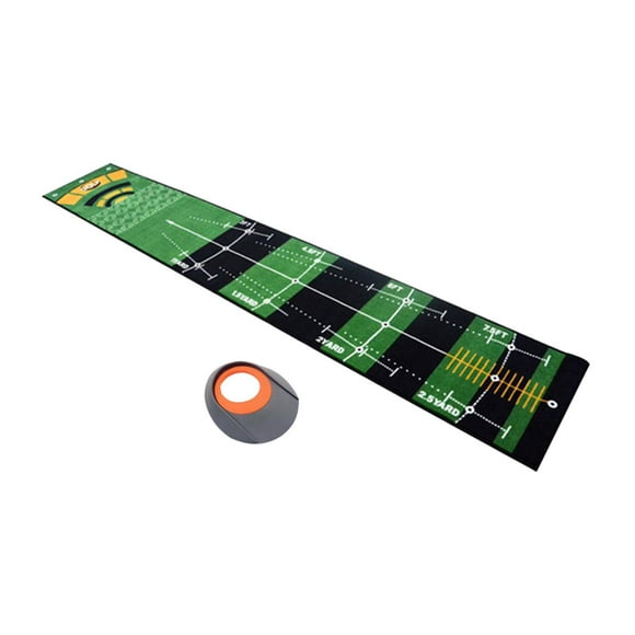 DYNWAVECA Golf Putting Green Mat Golf Hitting Mat Improving Putting Skills Rug Turf Golf Training Mat for Home Golf Accessories for Men