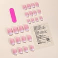 thumbnail image 2 of Square Press on Nails Short, Gradient Pink White Press on Nails Short Fake Nails French False Nail Tips Full Cover Glue on Nails for Women Girls Nail Art Decorations, 24Pcs 3 24 Fl Oz (Pack of, 2 of 4