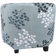 thumbnail image 3 of Stretch Club Chair Slipcover 2 Piece, Soft Removable Printed Tub Chair Slipcover, Non Slip Barrel Chair Slipcovers, Tub Chair Slipcover for Living Room, 3 of 6