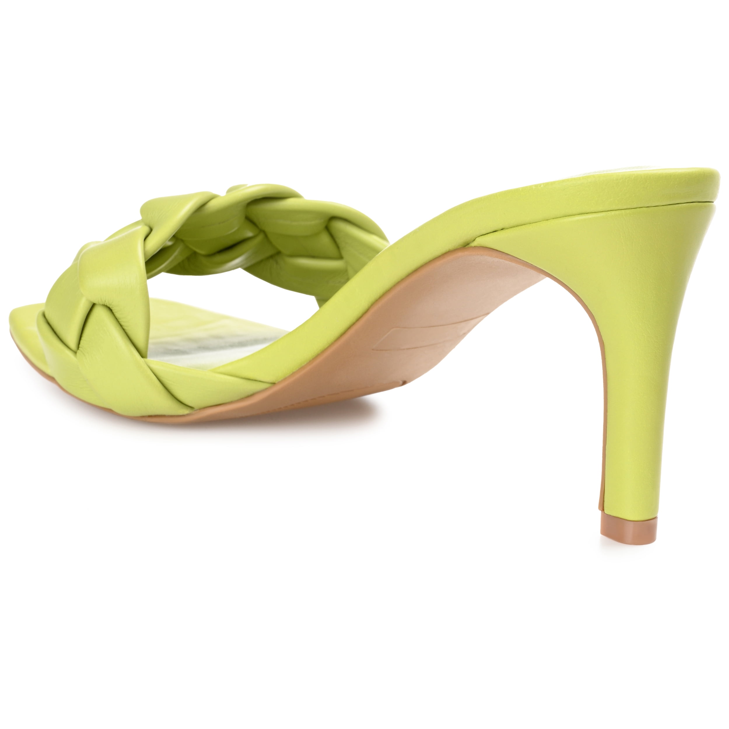 Journee Womens Hattie Open Toe Mid Stiletto Sandals
