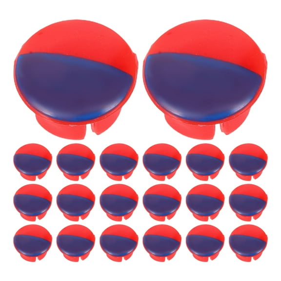 Pawsdot 20Pcs Plastic Hot and Cold Faucet Caps Decorative Knobs for Kitchen Bathroom