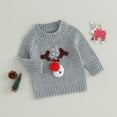 thumbnail image 2 of Okbabeha Toddler Baby Ugly Sweater Girl Boy Christmas Outfits Clothes Xmas Sweater Pullover Sweatshirt Long Sleeve Sweater Top, 2 of 7