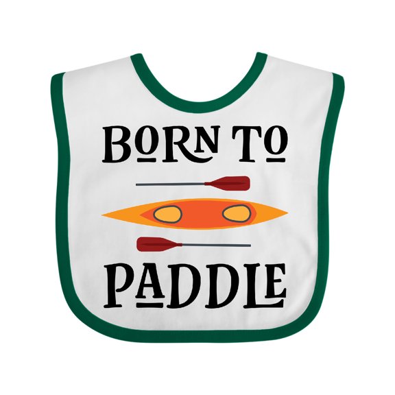 Inktastic Kayaking Born to Paddle Kayak Boys or Girls Baby Bib