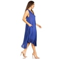 thumbnail image 4 of Sakkas Everyday Essentials Caftan Tank Dress / Cover Up - Blue / Black - One Size, 4 of 5
